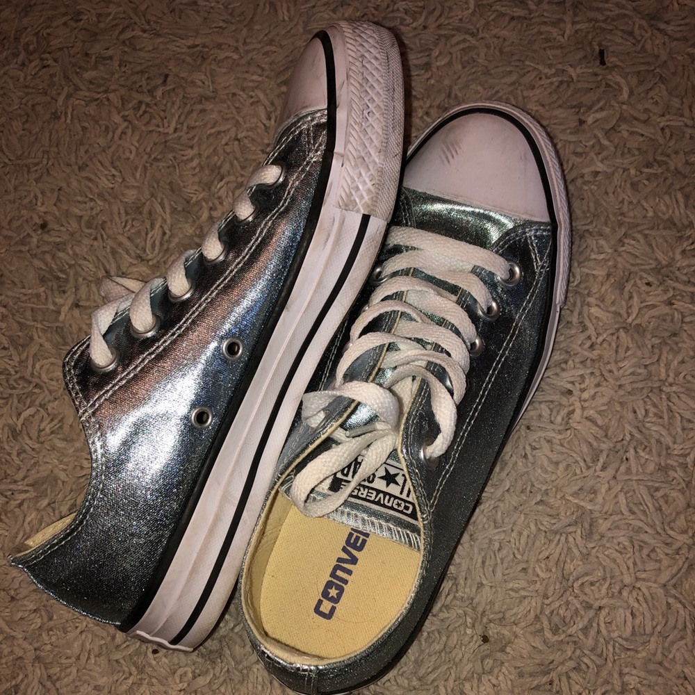 Metallic Blue Converse